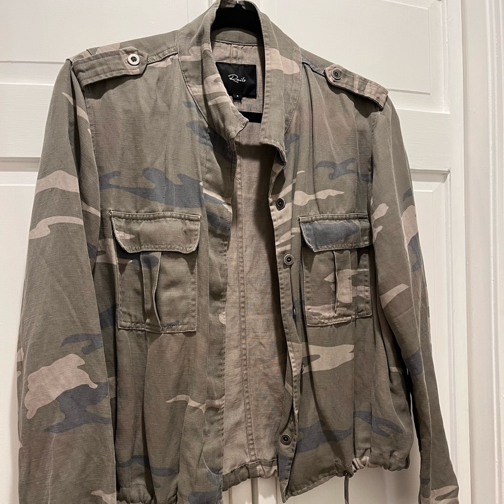 Rails Camouflage Jacket, Size Small